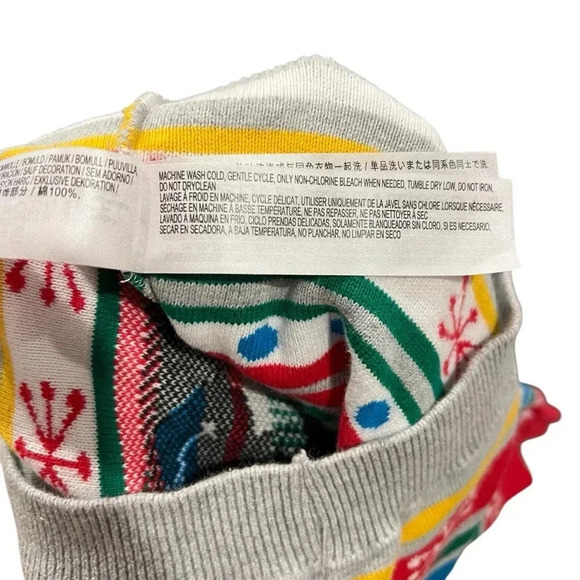 Disney Mickey Mouse Christmas Multi Color Toddler Sweater Size 12-18 Months - Picture 6 of 7